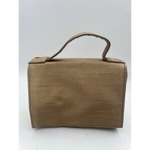 Vintage Gold Lancome Cosmetic Bag